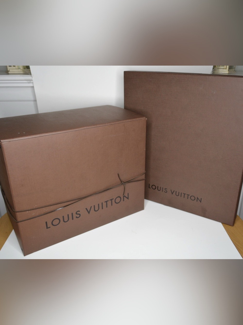 🛍️Louis Vuitton Authentic Boxes-Large Purse & Large Flat. Boxes only.